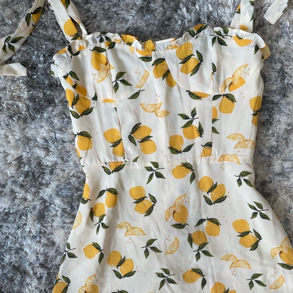 Zaful Dresses & Skirts - ZAFUL Lemon Bustier Dress
